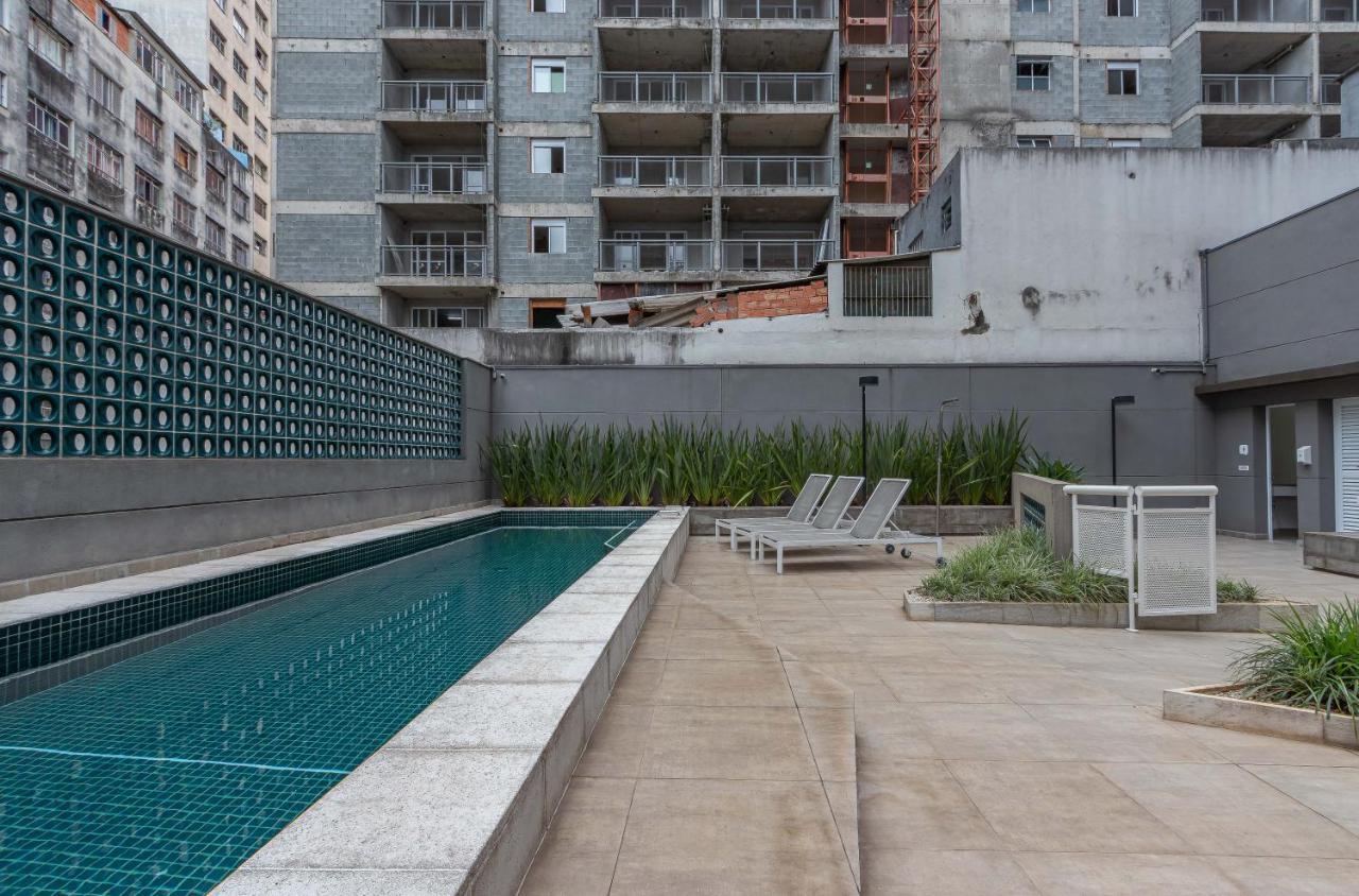 Predio Completo Com Piscina Perto De Estacao De Metro No Centro De Sao Paulo - Setin Downtown Praca Da Se Apartment Luaran gambar